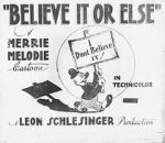 Watch Believe It or Else (Short 1939) 2KMovies